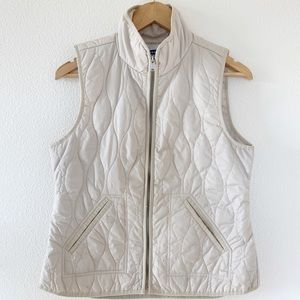 Old Navy white puffy vest